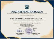 SD 2 Muhammadiyah Langsa Raih Penghargaan Sekolah Unggul Pratama