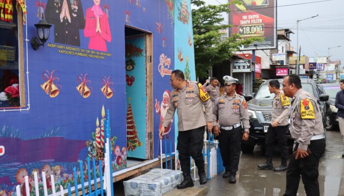 Kapolres Humbahas Cek Kesiapan Pos PAM Operasi Lilin Toba 2024