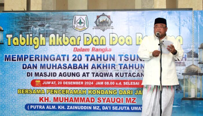 Mengenang 20 Tahun Tsunami Pemkab Agara Tabligh Akbar Dan Doa Bersama