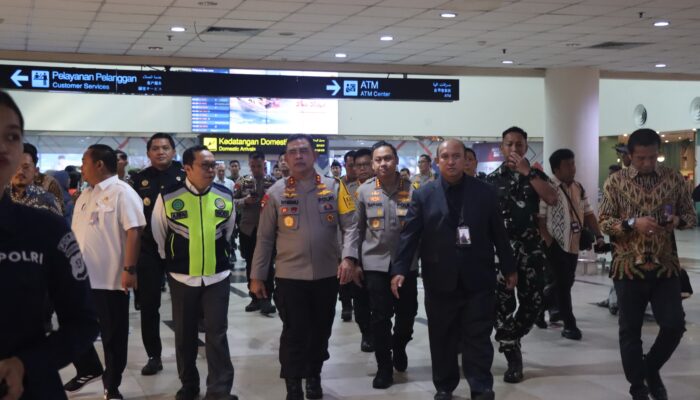 Jelang Nataru,Kapolda Sumut Cek Kesiapan Bandara Kualanamu
