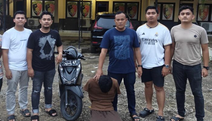 Selang Waktu 13 Jam, Tim Opsnal Polres Abdya Amankan Pelaku Curanmor