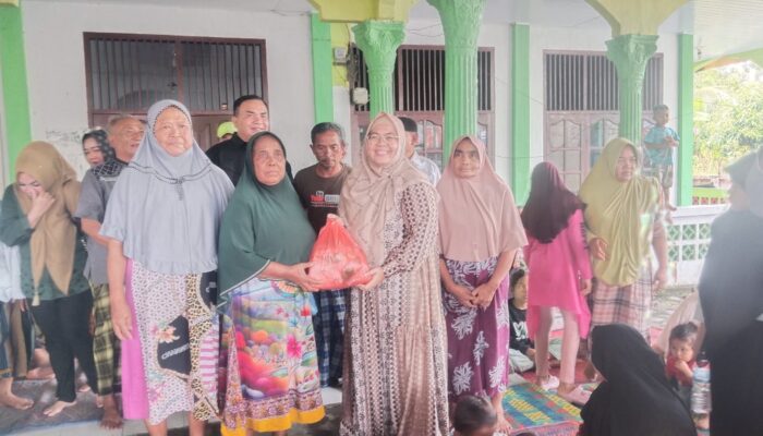 Lawe Bulan Terendam Banjir, Bupati Agara Terpilih Bantu Warga Terdampak