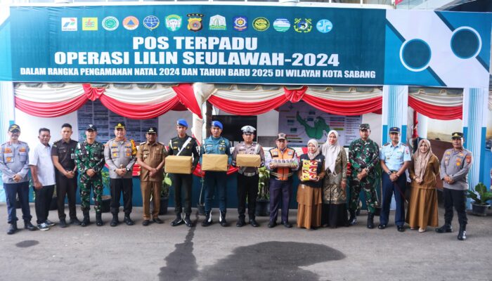 Bersama Forkopimda, Pj Wali Kota Sabang Tinjau Posko Nataru