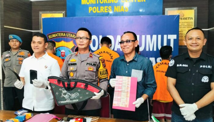 Mantan Anggota DPRD Nisbar Ditangkap Judi Sabung Ayam