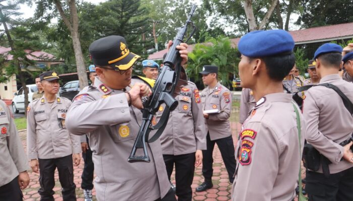 Kapolres Langkat: Gunakan Senpi Sesuai Prosedur Dan Untuk Tugas