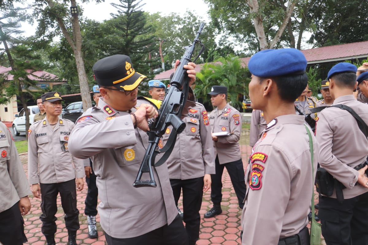Kapolres Langkat: Gunakan Senpi Sesuai Prosedur Dan Untuk Tugas