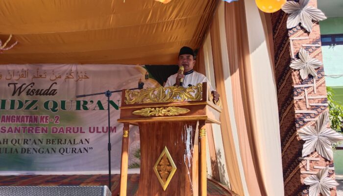 Bupati Agara Salim Fakhry Apresiasi Wisuda Tahfidz Alquran Ponpes Darul Ulum