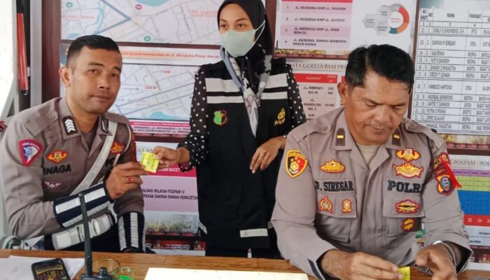 Polres P. Siantar Rutin Cek Kesehatan Personel Pospam Dan Posyan