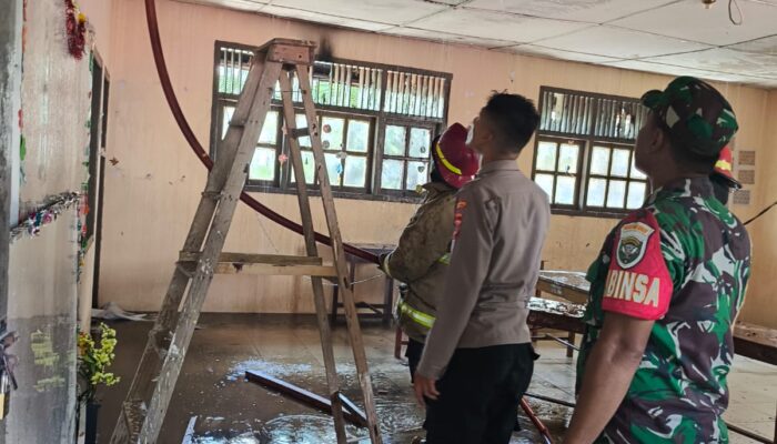 Ruang Belajar Dan Perpustakaan SDN 1 Tanoh Abee Terbakar