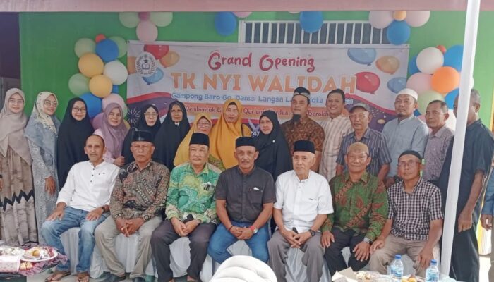 Peresmian TK Nyi Walidah Gampong Baro Langsa Lama