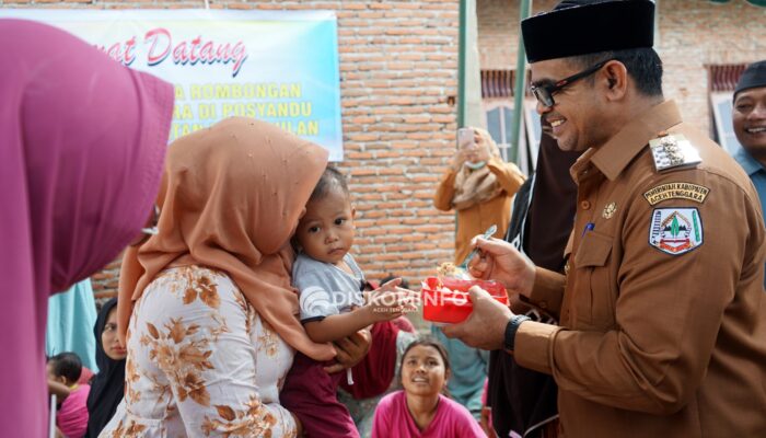 Taufik Kunjungi Posyandu Balita Dan Lansia Di Agara