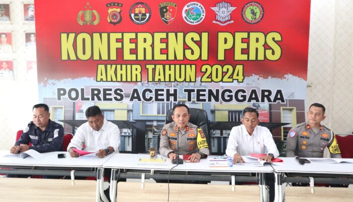 Polres Agara Gelar Konferensi Pers Akhir Tahun 2024