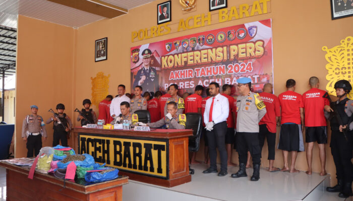 Polres Aceh Barat Selesaikan 260 Kasus Sepanjang 2024