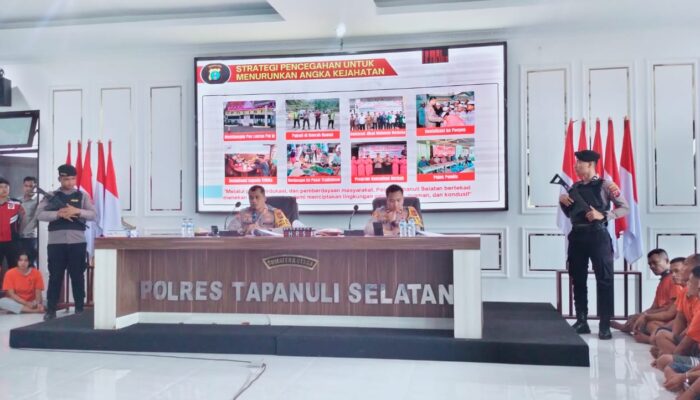 Keberhasilan Polres Tapsel Tangani Tindak Pidana, Satu Polisi Dipecat
