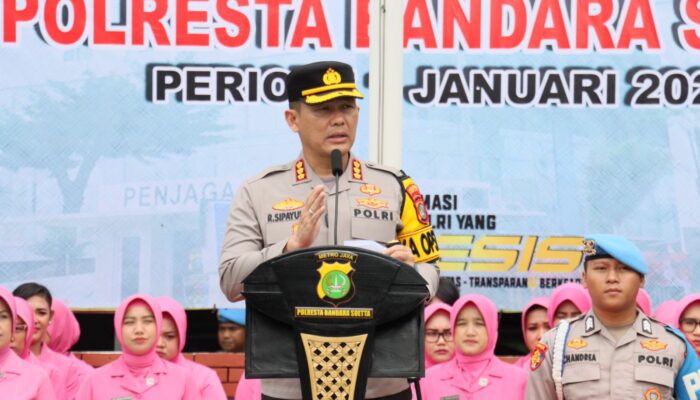 Kapolresta Bandara Soekarno Hatta Dan 77 Personel Naik Pangkat