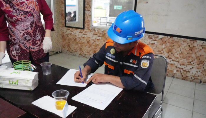 PT KAI Sumut Lakukan Tes Narkoba Kepada Petugas