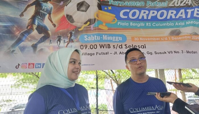 Apresiasi Mitra Korporasi, RS Columbia Asia Medan Gelar Turnamen Futsal Corporate