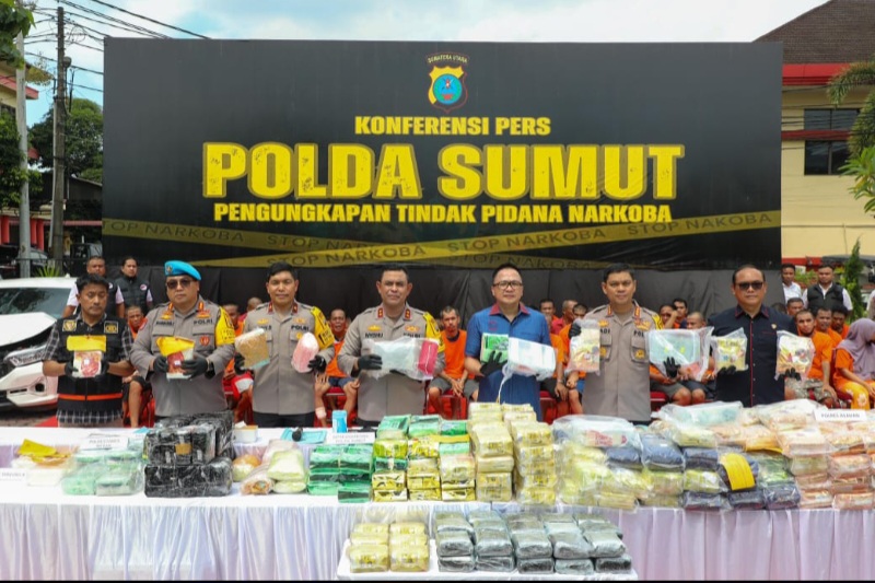 Poldasu Ungkap 22 Kasus Narkoba Dalam Sepekan