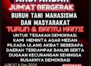 Tuntut Pilkada Ulang, 2000 Massa Pendukung Pilkada Jujur Bakal Kepung KPU Medan