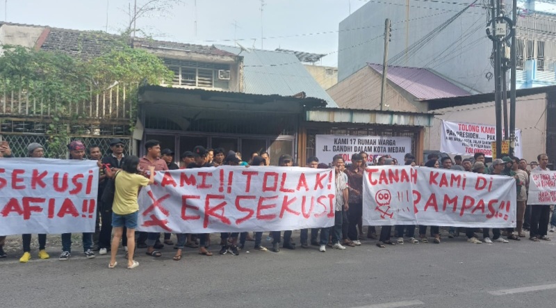 Eksekusi 17 Rumah Warga Jl Gandhi Ditunda
