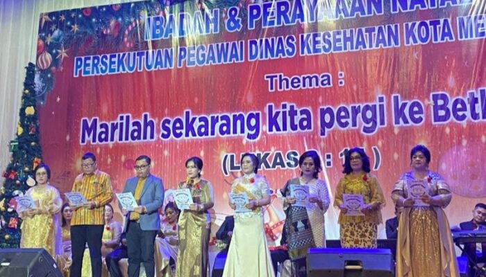 Perayaan Natal Persatuan Pegawai Kristen Dinkes Medan Berlangsung Hikmat