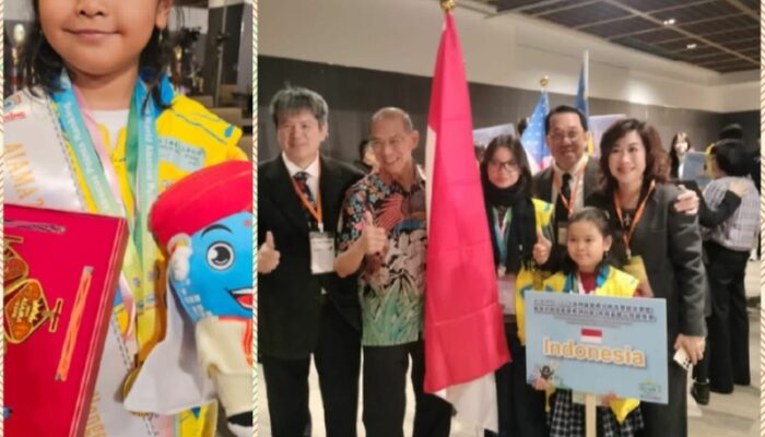 Evelyn Maria Hutapea Raih Medali Emas Olimpiade Internasional Abacus Mental Arithmetic Di Taiwan