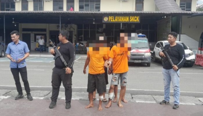 Sita 14 Unit Ranmor, Polrestabes Medan Tangkap 4 Tersangka, 2 Ditembak
