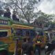 WARGA dari Perusahaan Warga Berastagi dan sekitarnya (PWBS) menggelar aksi unjukrasa di depan gedung DPRD Sumut, Rabu (18/12). Waspada/Partono Budy