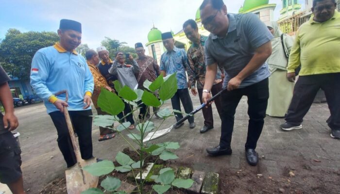 Pimpinan Cabang Muhammadiyah Kp Dadap Bersama Camat Medan Timur Tanam Pohon Dadap