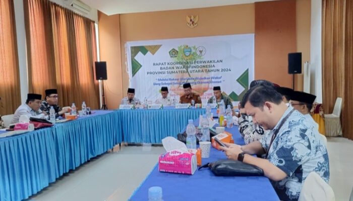 Rakor BWI Sumut Bahas Gerakan Wakaf Uang