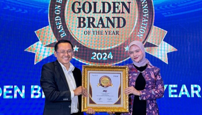 JNE Raih Penghargaan Golden Brand Of The Year 2024