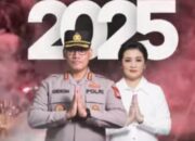Kapolrestabes Medan Dan Ketua Bhayangkari Ucapkan Selamat Tahun Baru 2025