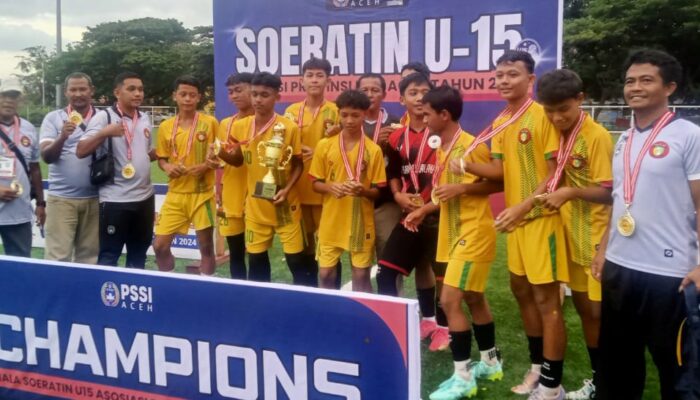 Aceh Tamiang Juara Piala Soeratin U-15, Wakili Aceh Ke Nasional