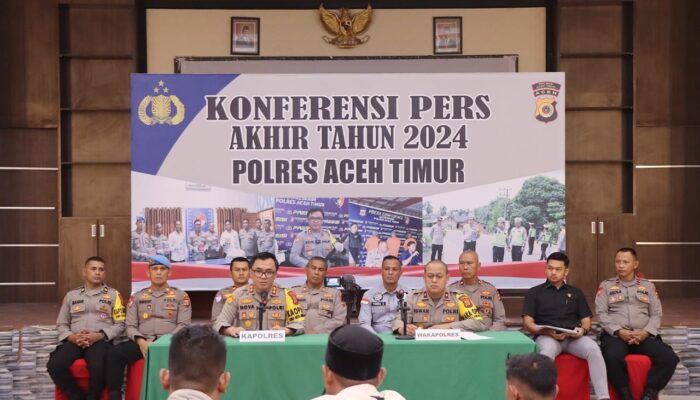 Polres Aceh Timur Paparkan Capaian Kinerja Tahun 2024