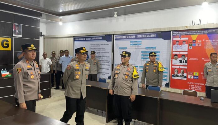 Irwasda Polda Aceh Kunker Ke Pos Pengamanan Ops Lilin Seulawah 2024 Kota Sabang