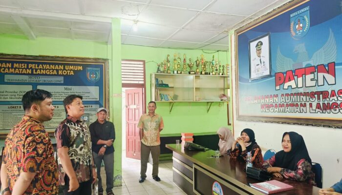 Pasca Libur Nataru, Pj Sekdako Langsa Cek ASN Di Sejumlah OPD