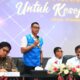 Direktur Utama PLN, Darmawan Prasodjo (kedua dari kiri) saat memaparkan terkait diskon tarif listrik 50% untuk rumah tangga dengan daya listrik 2.200 VA ke bawah pada periode Januari hingga Februari 2025.