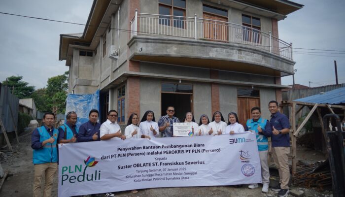 PLN UID Sumut Salurkan Bantuan Pembangunan Biara Dan Gereja Di Sumut