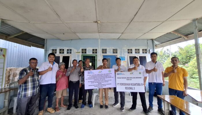 Kebun Bah Birung Ulu PTPN IV Regional II Perbaiki Jalan Desa Sepanjang 350 Meter Di Simalungun