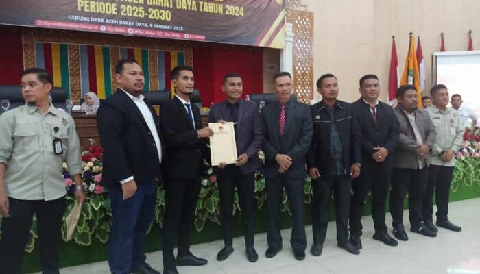 KIP Abdya Tetapkan Safaruddin-Zaman Akli Pemenang Pilkada 2024