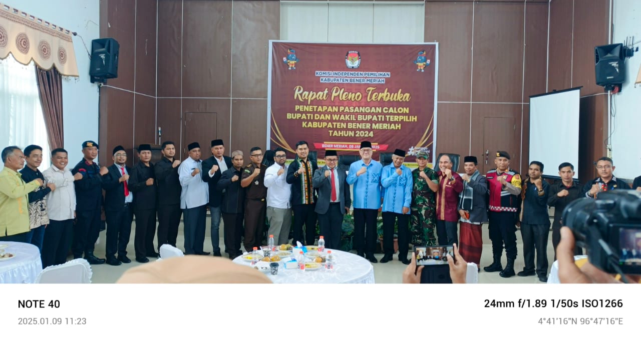 KIP Bener Meriah Tetapkan Bupati Dan Wakil Bupati Terpilih KIP Bener Meriah Tetapkan Bupati Dan Wakil Bupati Terpilih