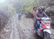 BPBD Turunkan Alat Berat, Jalan Haranggaol Yang Tertimbun Longsor Dapat Dilalui Kembali