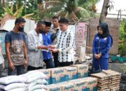 Ricky Anthony Berikan Bantuan Bahan Pangan Kepada Korban Kebakaran Di Langkat