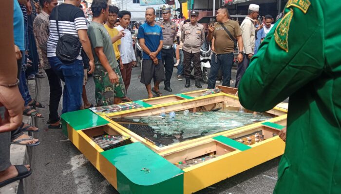 GP Ansor SweepingMesin Judi Dihancurkan