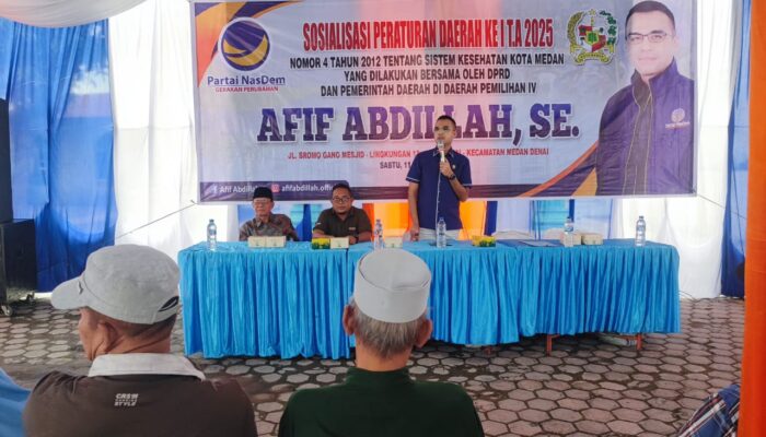 Sosperda Sistem Kesehatan, Afif Abdillah Minta Warga Medan Manfaatkan Layanan Kesehatan Di Puskesmas