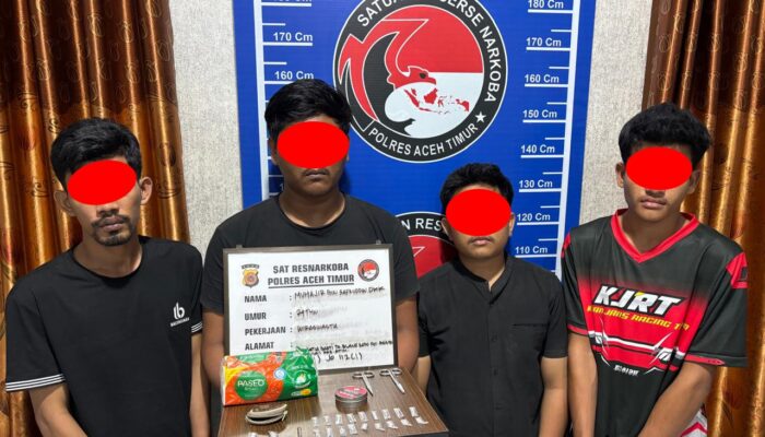 4 Pria Plus 20 Paket Sabu Diamankan