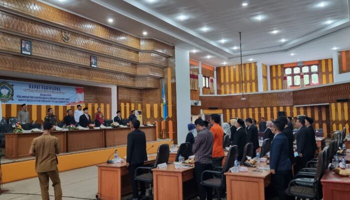 DPRK Aceh Selatan Rapat Paripurna Penetapan Bupati Terpilih