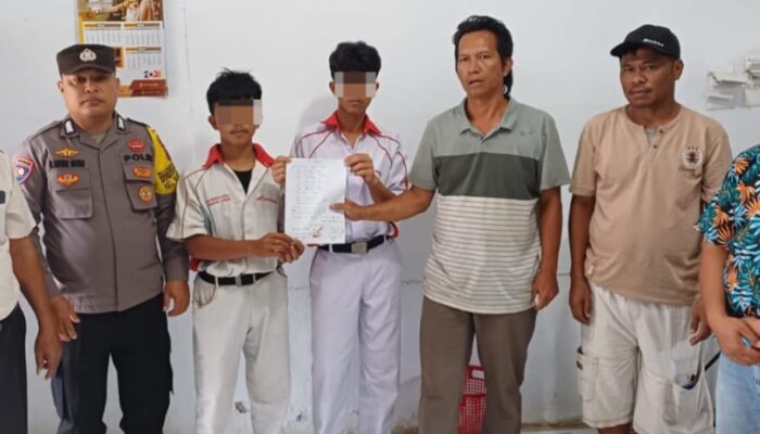 Polres P.Siantar Selesaikan Perselisihan Warga Tegur Siswa Agar Masuk Sekolah