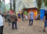 TNI Polri Gerebek Barak Narkoba Di Sei Bingai