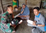 Gelap Menahun, Serda Ismail Bantu Pemasangan Listrik Warga Gelanggang Merak